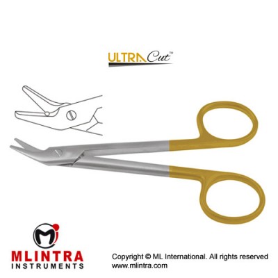 UltraCut™ TC Universal Wire Cutting Scissor Angled - One Toothed Cutting Edge Stainless Steel, 12.5 cm - 5"